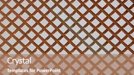  Presentation with wooden - Slide set enhanced with house plants - wooden fence background background and a coral colored foreground