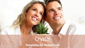  Presentation with love surge - Theme featuring house plants - young love couple smiling background and a  colored foreground