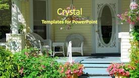  Presentation with wicker - Cool new presentation with house porch with wicker furniture backdrop and a tawny brown colored foreground