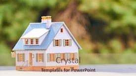  Presentation with property development - PPT theme consisting of house-property-investment-home-rental background and a lemonade colored foreground