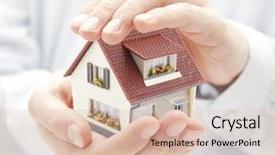  Presentation with house - Slide set having house protection background and a lemonade colored foreground