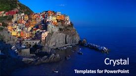  Presentation with shenandoah national park big meadows - Slides enhanced with house rock - cinque terre national park manarola background and a navy blue colored foreground