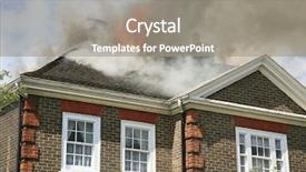  Presentation with roof - Cool new theme with house roof on fire backdrop and a gray colored foreground