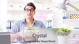  Presentation with sales - Theme with house showing ready printed book background and a light gray colored foreground