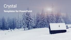  Presentation with national - Amazing slide set having house snow mountain - fantastic winter landscape national park backdrop and a  colored foreground