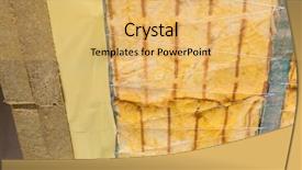  Presentation with thermal insulation - Audience pleasing presentation theme consisting of house thermal insulation with mineral backdrop and a yellow colored foreground
