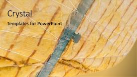  Presentation with thermal insulation - Cool new presentation design with house thermal insulation with mineral backdrop and a yellow colored foreground