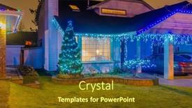  Presentation with america canada - Presentation theme having house-with-garage-door background and a  colored foreground