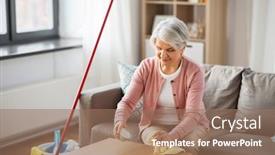  Presentation with baking soda - Beautiful PPT layouts featuring household-eco-and-people-concept backdrop and a coral colored foreground