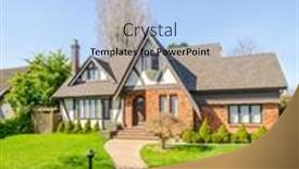  Presentation with north america - PPT theme enhanced with houses-in-suburb-at-summer background and a light blue colored foreground