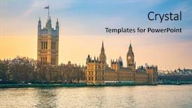  Presentation with parliament - Amazing theme having houses of parliament in london uk backdrop and a light blue colored foreground