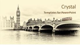  Presentation with westminster - PPT layouts with houses of parliament sepia background and a cream colored foreground