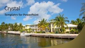  Presentation with luxury vintage house - PPT layouts having houses on the grand cayman background and a  colored foreground