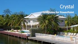  Presentation with luxury - Amazing slide set having houses on the grand cayman backdrop and a  colored foreground