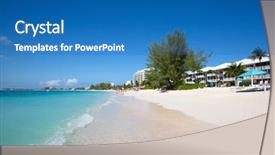  Presentation with luxury vintage house - Cool new PPT theme with houses on the grand cayman backdrop and a  colored foreground