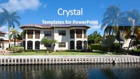  Presentation with luxury - Presentation design with houses on the grand cayman background and a  colored foreground
