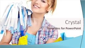  Presentation with spray - Slides enhanced with housewife-ready-to-fight background and a lemonade colored foreground