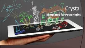  Presentation with cost - Slide set consisting of low cost housing - concept of planning vacation background and a dark gray colored foreground