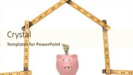  Presentation with cost - Colorful theme enhanced with housing cost and budget backdrop and a cream colored foreground