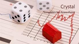  Presentation with crash - PPT theme consisting of housing market concept image background and a lemonade colored foreground