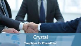  Presentation with handshake - Colorful presentation theme enhanced with housing statistics - business handshake business handshake backdrop and a teal colored foreground