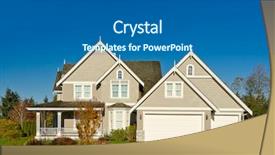  Presentation with fall season - Theme featuring housing subdivision - residential house in vancouver metro background and a gray colored foreground