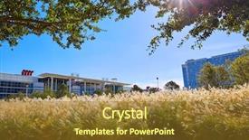 Presentation with houston - Audience pleasing PPT theme consisting of houston discovery green park backdrop and a tawny brown colored foreground