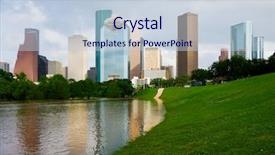  Presentation with houston - Audience pleasing slide set consisting of houston downtown backdrop and a lemonade colored foreground