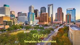  Presentation with houston - Beautiful PPT theme featuring houston-texas-usa-downtown-park backdrop and a tawny brown colored foreground