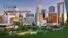  Presentation with houston - PPT layouts featuring houston-texas-usa-downtown-park background and a teal colored foreground