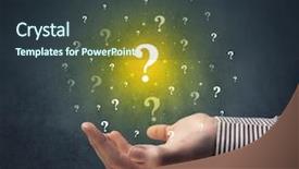  Presentation with hovering - Theme enhanced with hover - yellow question marks hovering background and a tawny brown colored foreground