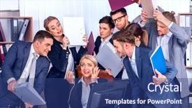  Presentation with team leader - Cool new slides with how to avoid increasing voice backdrop and a ocean colored foreground