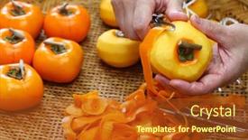  Presentation with japanese - Theme consisting of how-to-make-japanese-dried background and a crimson colored foreground