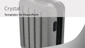  Presentation with luggage - Cool new slide set with how-to-make-your-luggage backdrop and a light gray colored foreground