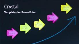  Presentation with goals - Slide set enhanced with how to reach the goals business concept background and a wine colored foreground