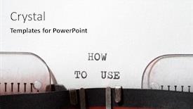  Presentation with phrase believe in yourself - Presentation design consisting of how-to-use-phrase-written background and a white colored foreground