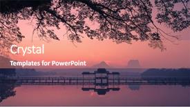  Presentation with sunrise - Slide deck consisting of hpa an myanmar burma background and a coral colored foreground