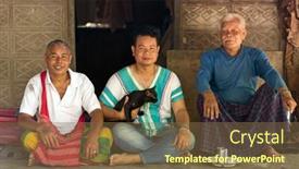  Presentation with tribe - Presentation theme with hpa-an-myanmar-january-22 background and a tawny brown colored foreground