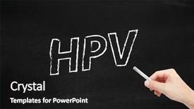  Presentation with virus hpv - Audience pleasing presentation consisting of hpv vires written backdrop and a black colored foreground