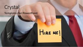  Presentation with hire teamwork join - Colorful presentation design enhanced with hr department - hire me please backdrop and a coral colored foreground