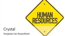  Presentation with resources - PPT theme enhanced with hr department - humans resources sign isolated background and a white colored foreground