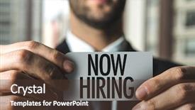  Presentation with hiring - Audience pleasing slides consisting of hr department - now hiring backdrop and a tawny brown colored foreground