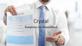  Presentation with resume - Theme enhanced with hr information - hr manager proposing fill background and a lemonade colored foreground