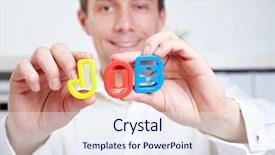  Presentation with hands holding - Colorful slide set enhanced with hr managment - business man looking backdrop and a  colored foreground