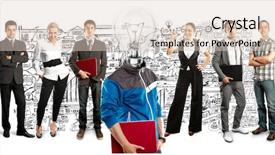  Presentation with problem solution idea concept 3d - Cool new presentation design with hr managment - idea concept lamp head backdrop and a  colored foreground