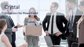  Presentation with wellness program and managing employee - Cool new slide deck with hr manager shows the employee backdrop and a sky blue colored foreground