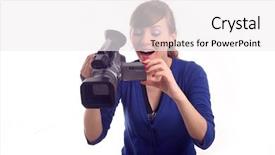  Presentation with ladies power - Cool new slides with hr practice - ladies taking over male dominated backdrop and a white colored foreground