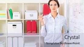  Presentation with staff meeting - Slide deck having hr presentation - business coach trains company staff background and a light blue colored foreground