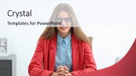  Presentation with manager support and job satisfaction of nurses - Slide deck featuring hr presentation - hr manager conducting job interview background and a sky blue colored foreground