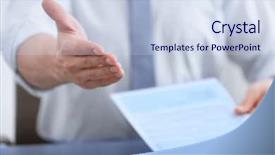  Presentation with job interview - PPT theme with hr presentation - hr manager conducting job interview background and a lemonade colored foreground